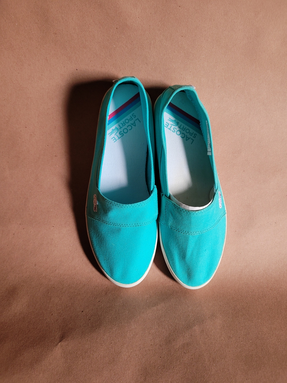 New Lacoste Slip-On Canvas Flat